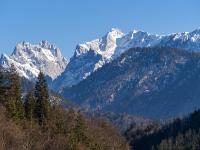 Teleblick vom Hechtsee zu Sonneck und Ellmauer Halt